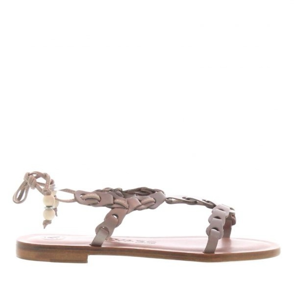 Alvero Gonzalez Elegant Women's Tan Sandals- size 38.5